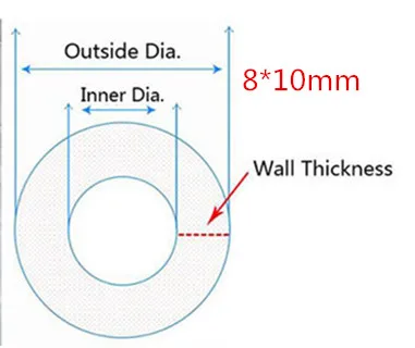 

Силикагелевый шланг для аквариума 10 м 6х8 мм