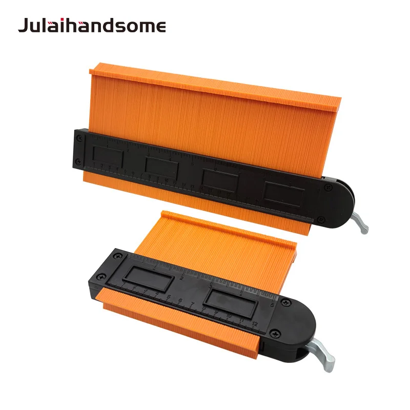 

Julaihandsome Contour Gauge Duplicator with Metal Lock Widen Shape Duplication Profile Measuring Tool for Tile Woodworking