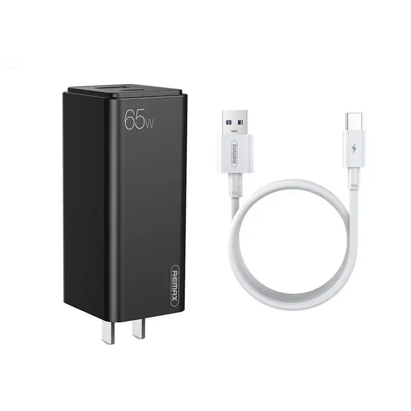 

65W GaN charger fast charging adapter 3.0 PD USB charger for iPhone 11 with QC3.0 portable fast charger ForiP For Xiaomi laptop