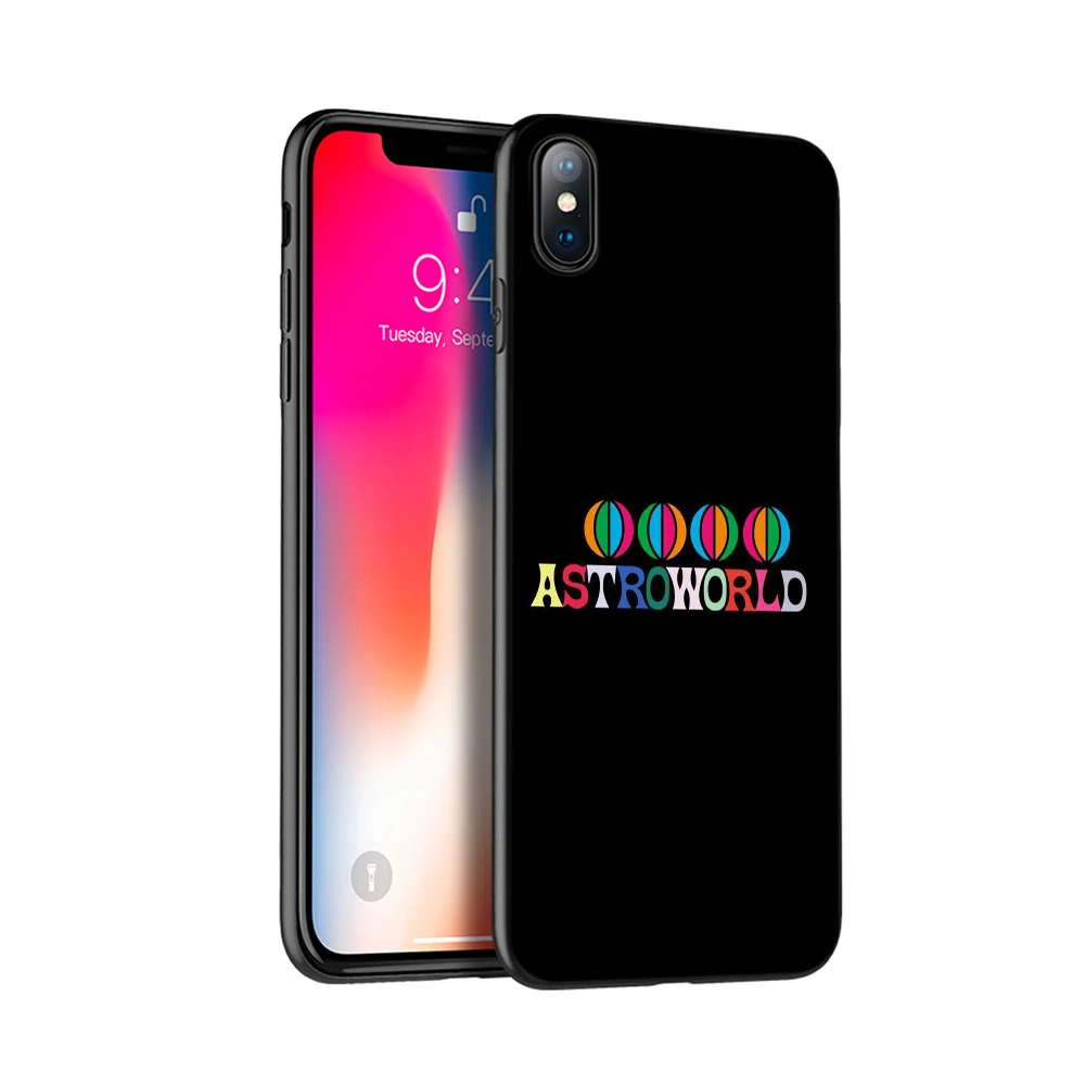50002 Черный чехол ТПУ для iphone 5 5s se 6 6s 7 8 plus x 10 чехол силиконовый чехол для iphone XR XS 11 pro MAX чехол Трэвиса Скотта astroworld - Цвет: 50002