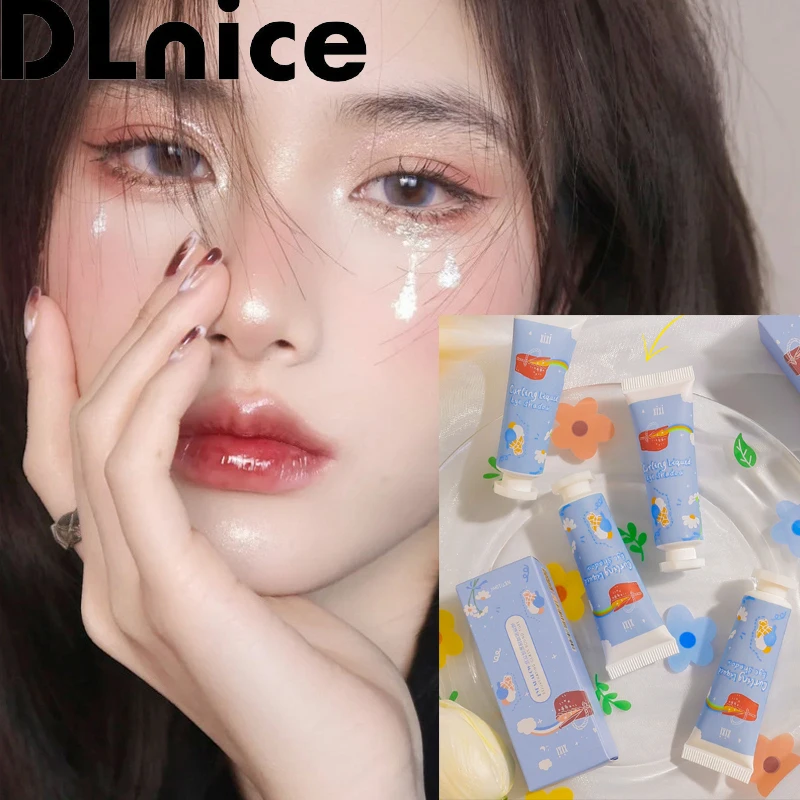 

8 Styles Liquid Eyeshadow Girl Group Makeup Face Highlight Monochrome Glitter Pearlescent Brightening Eyeshadow Liquid 1pc
