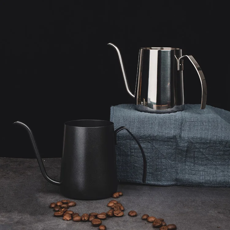 

Portable Drip Coffee Pot Pour Over Kitchen Thin Mouth Hand Punch Long Spout Coffee Pot Home Bule De Cafe Household Goods DG50CP