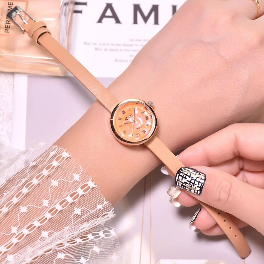 Simple Roma Retro Women Watches Vogue Casual Exquisite Small Quartz Watch Elegant Ladies Wristwatches Woman Leather Clock