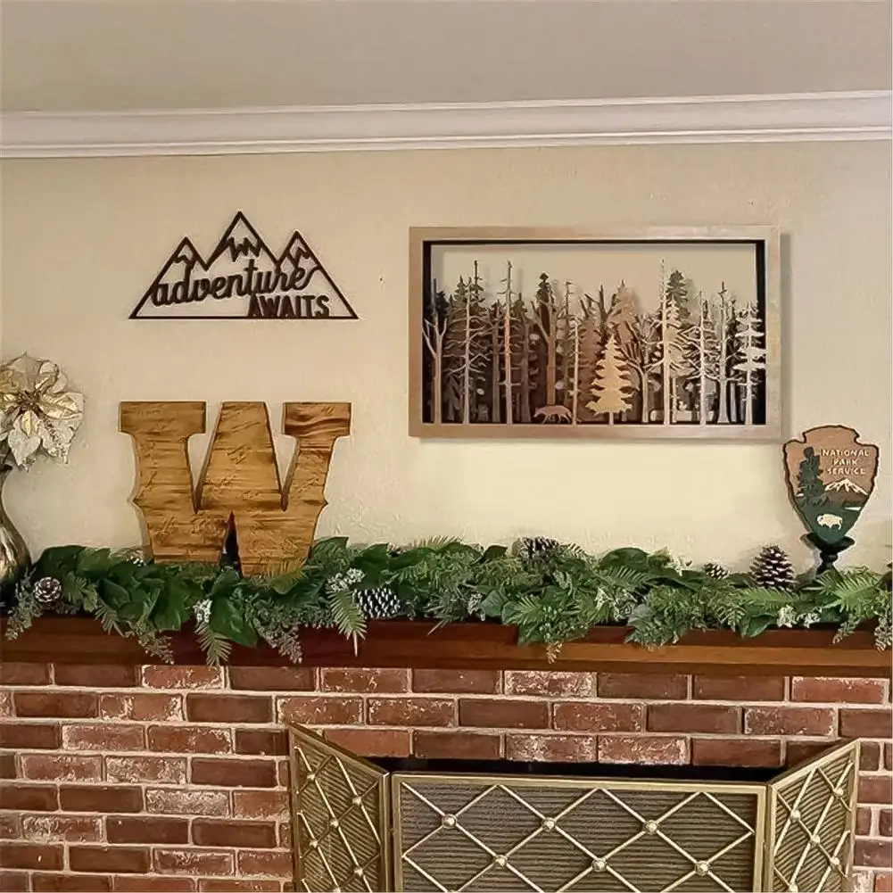 

Tree Wall Art Decorative Special Wood Balcony Hanging Wall Ornament for Office