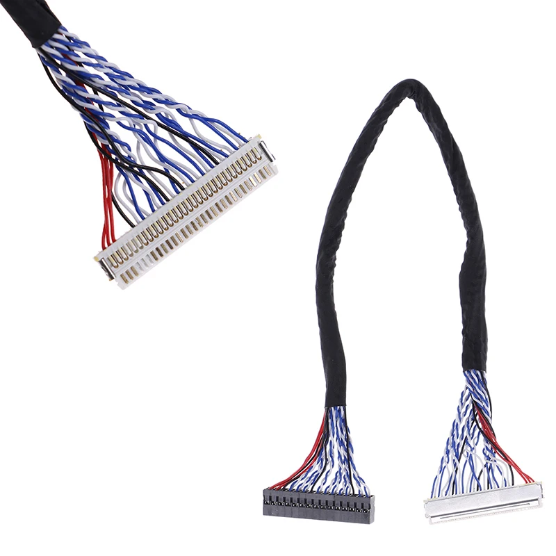 1 шт. 8 бит LVDS кабель FIX-30 Pin 2ch для 17 19 22 26 дюймов lcd/светодиодный контроллер панели 25