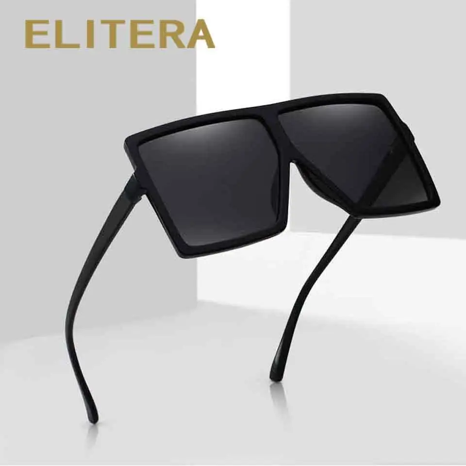 

ELITERA крупные сонечные очки Для женщин большой площади рамки солнцезащитные очки UV400 Оттенки для женщин поляризационные 2021