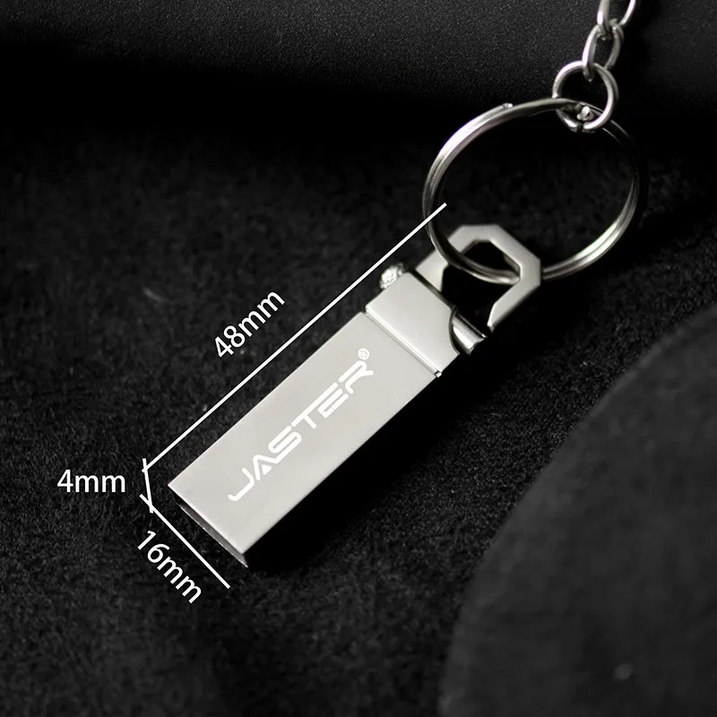 

JASTER USB Flash Drive 64GB Metal Pendrive High Speed USB Stick 4GB 32GB Pen Drive Real Capacity 16GB USB Flash (Free LOGO