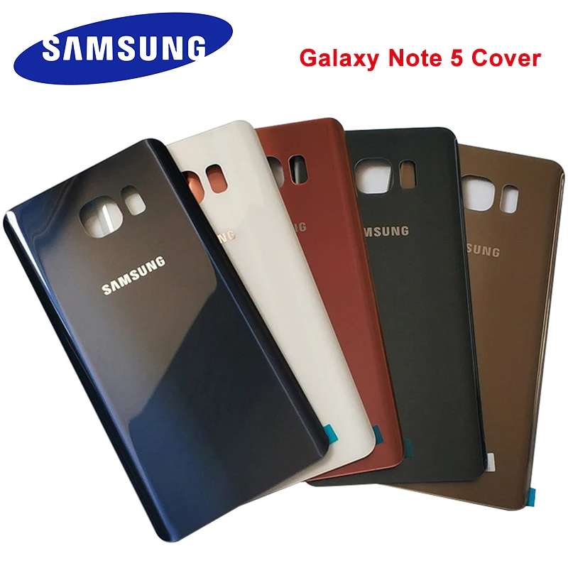 Для Samsung Galaxy Note5 Note 5 Задняя крышка батареи 3D стеклянный корпус для задняя