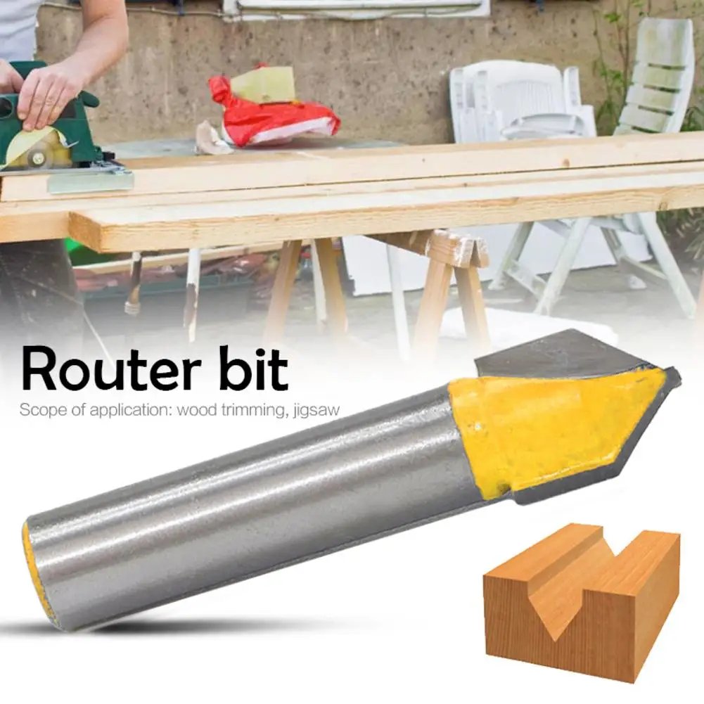 1 шт. V-образная фреза 8 мм хвостовик 90 градусов | Инструменты