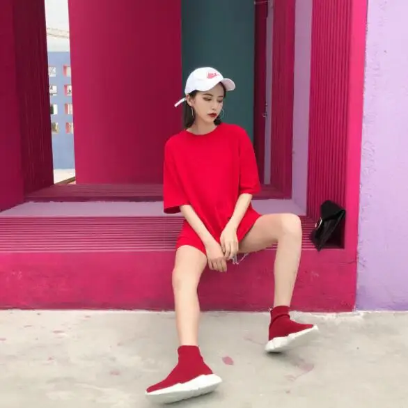 Уличная одежда женские длинные футболки лето 2020 топы белые с коротким рукавом