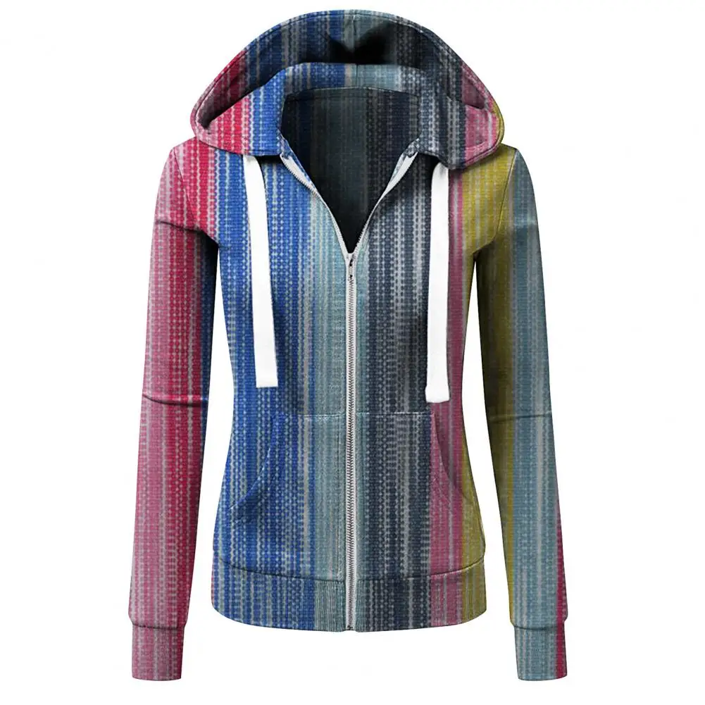 

Pockets Autumn Winter Long Sleeve Drawstring Hooded Sweatshirt Sportswear
