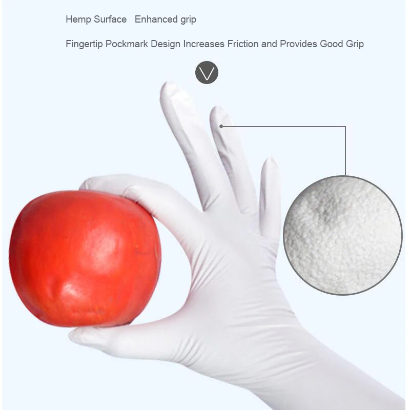 100 шт толщина и длина одноразовые нитриловые перчатки рабочие для приготовления