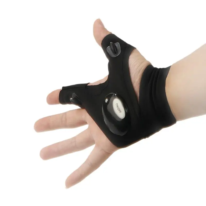 Портативная светодиодная перчатка фонарик фонафонарь волшебный ремешок для