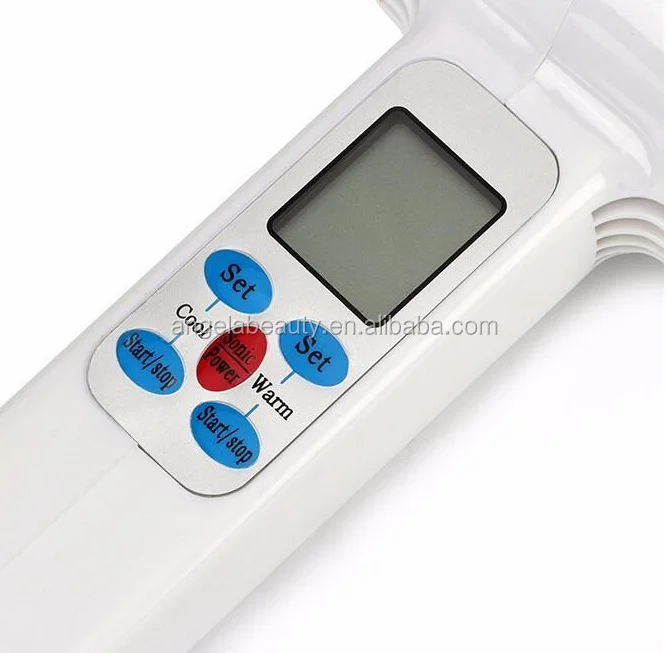 Beste LW017 Lcd-scherm Ultrasone Koud Warm Hamer Facial Massage Machine