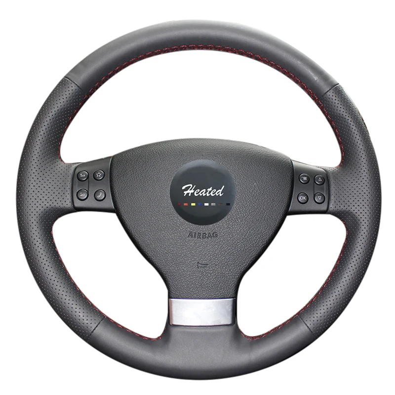 Оплетка на руль для Volkswagen VW Magotan Golf 5 Mk5 Passat B6 Jetta Tiguan 2007 2011|on the steering wheel|wheel cover braidcover on