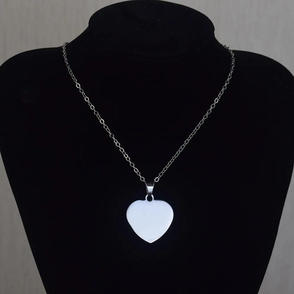 Женская цепочка из нержавеющей стали с подвеской в виде сердца|Подвески| |
