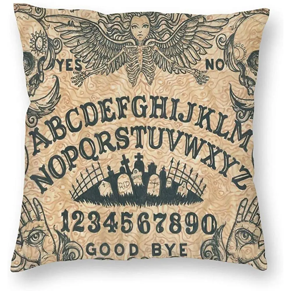 

Decorative Pillowcase Personalized Ouija Board Horror Movie European ,Square Cushion Cover Standard Pillowcase for Men
