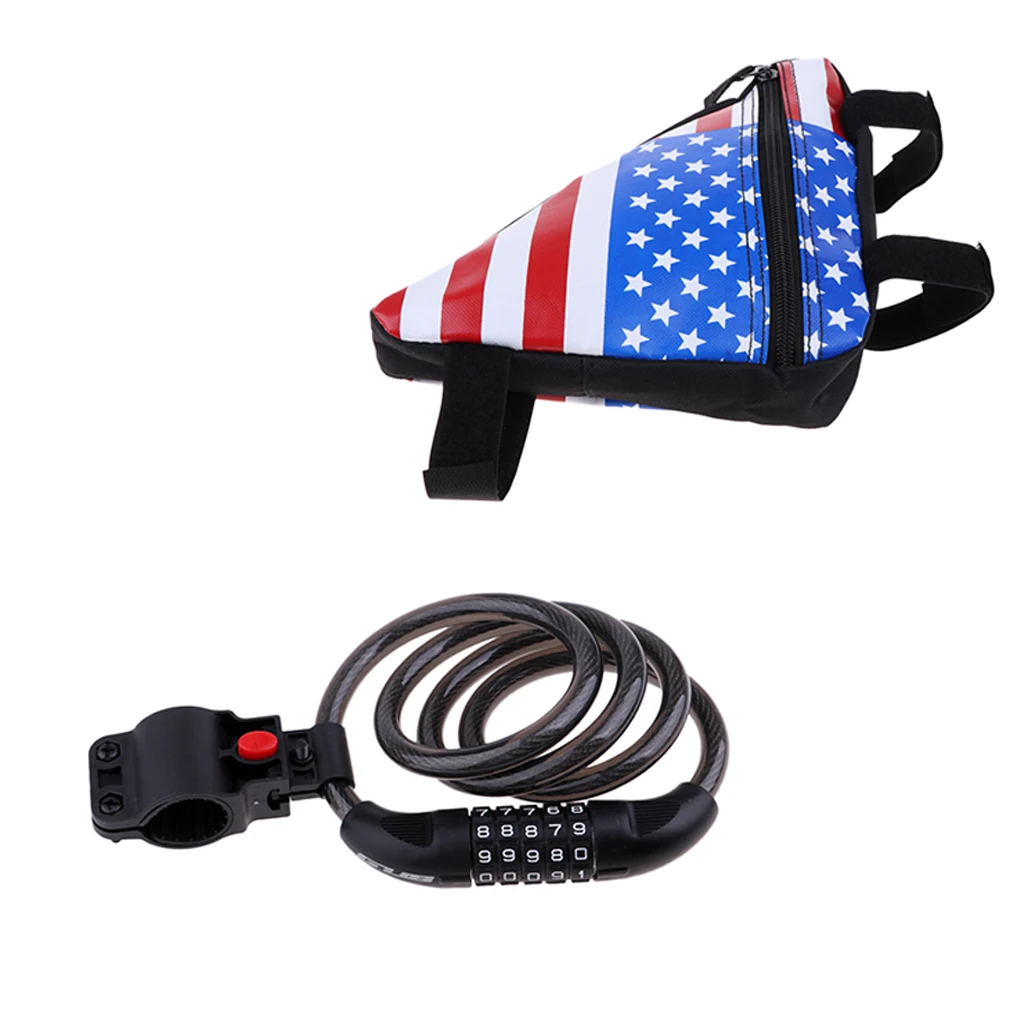 1 2 м велосипедный замок 5 цифр безопасности сбрасываемый Комбинации свертываясь