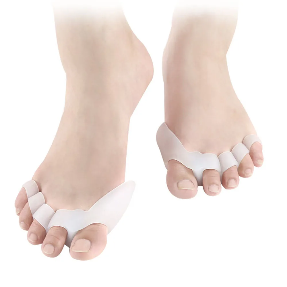 2 шт. силиконовый разделитель для пальцев ног при вальгусной деформации - купить