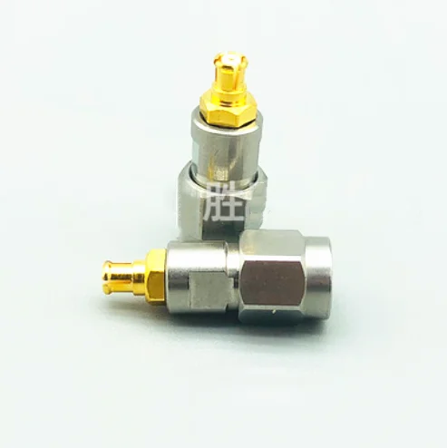 Adaptador de prueba de onda de acero inoxidable, SMP hembra a macho de 2,92mm, alta frecuencia, DC-26.5G-1