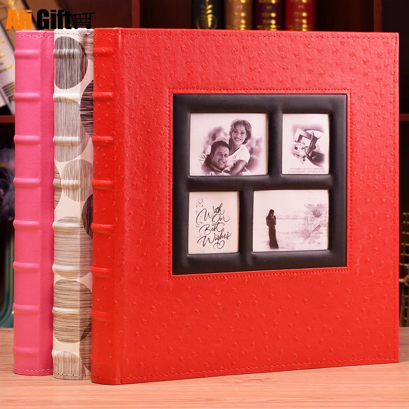 Чехол из ПУ 6 дюймов 4R фотографии 400 альбом с карманами большой емкости фотоальбом