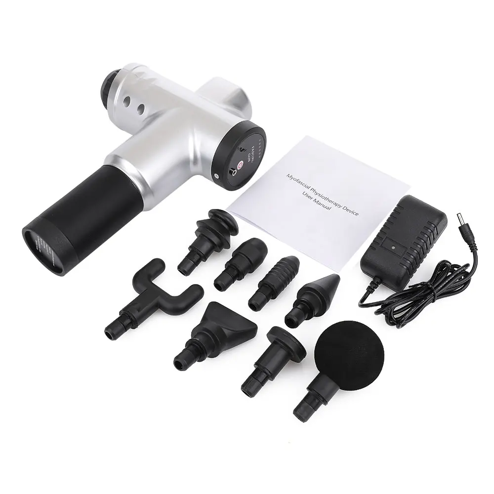 

8-head electric fascia gun massager to massage muscles to relax deep tissues, full-body massager to relieve fatigue massage gun
