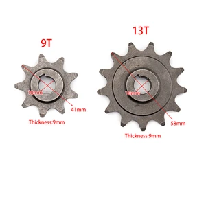 Электрический скутер 9T 13T 25H 410 420 Звездочка для 25H цепного двигателя шестерня MY1020 BM1109 MY1016Z MY1018 двигатель постоянного тока