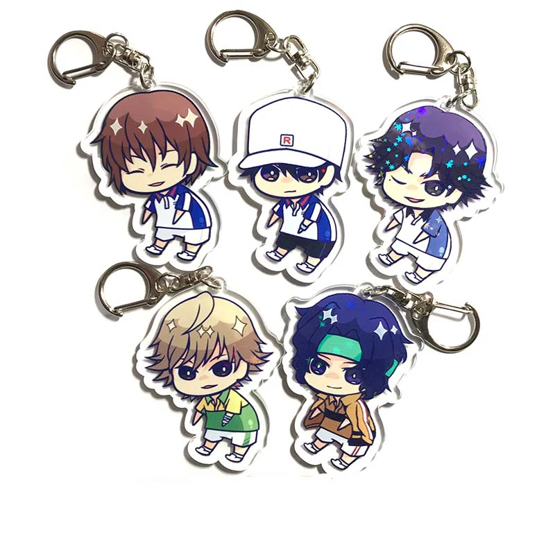5 шт. Аниме Новый Принц тенниса Ryoma Echizen акриловый брелок японский Fuji Syusuke