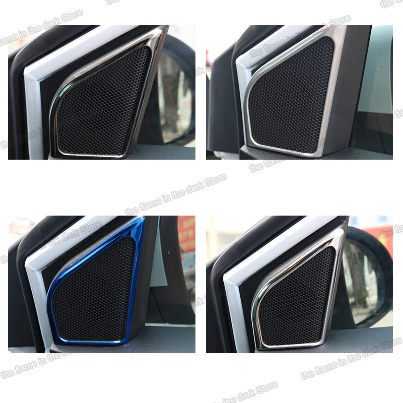 Lsrtw2017 Stainless Steel Car Door Sound Player Frame Trims for chevrolet cavalier 2017 2018 2019 audio loundspeaker | Автомобили и