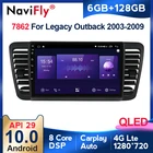 NaviFly 7862 QLED экран 1280*720 Android 10,0 для Subaru Outback 3 Legacy 4 2003 - 2009 Автомагнитола мультимедийный видеоплеер DSP