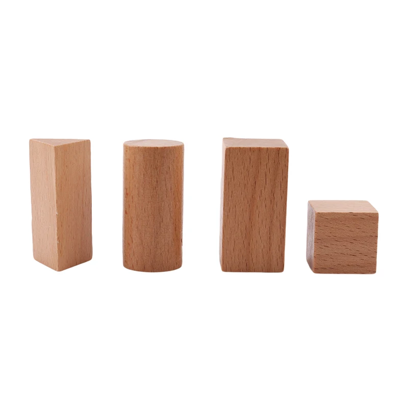 

10pcs/set Solids Geometric Wooden Books Cognitive Toys Wooden Shapes Geometry Blocks Learning & Education Toys For Kids