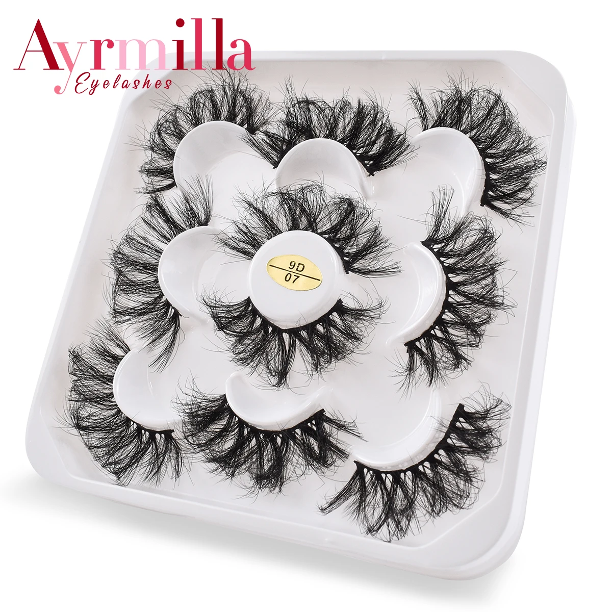 

5 пар 25 мм 9D накладные норковые ресницы мягкие пушистые объемные Искусственные ресницы ручной работы драматические ресницы Макияж Наращива...