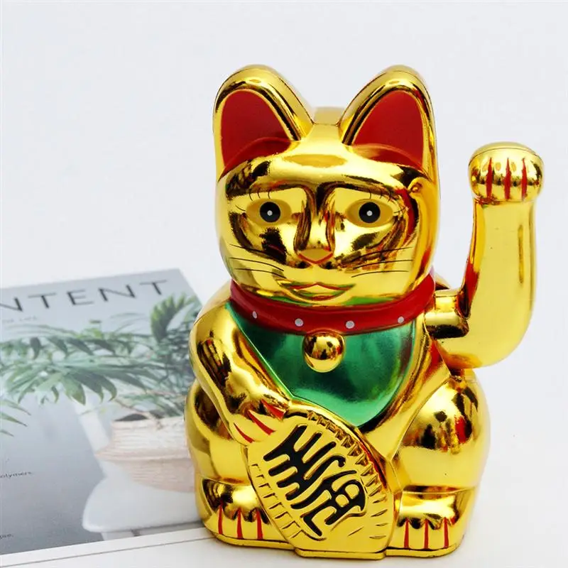 Fortune декор с кошкой счастливый кот развевающаяся статуэтка кошка на батарейках