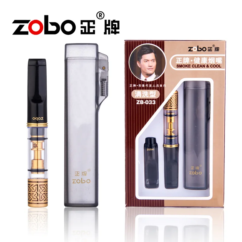 

ZOBO Washable Cigarette Tar Filter Cigarette Holder & Storage Box Set Microporous Filter for 8mm Cigarettes Smoking Accessories
