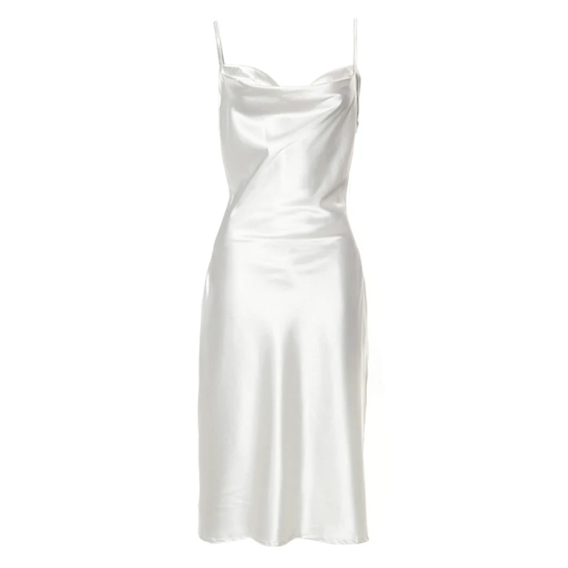 

Women Retro Fish Boned Corset Wrap Girdle Angel Printed Waist Shaper Underbust Bustier Crop Top Satin Slip White Dress