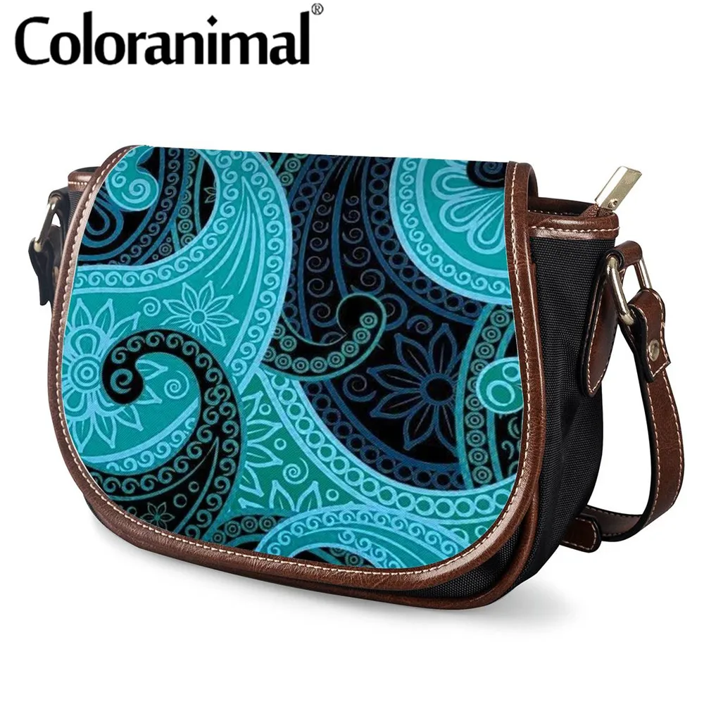 Модные женские маленькие сумки-седло Coloranimal классические сумки-Кроссбоди из