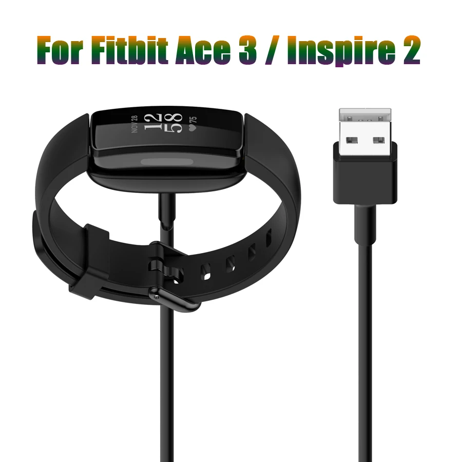 

Зарядный кабель USB, шнур для Fitbit Ace 3, аксессуары для умных часов, Сменный Адаптер для зарядного устройства Fitbit Inspire 2 / Ace 3