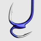 Рыболовный крючок, из высокоуглеродистой стали, с двумя прочными наконечниками, с зазубринами, J010, 10 шт.лот