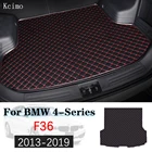 Кожаный коврик для багажника автомобиля BMW F36, коврик для багажника для BMW 4 серии, Гран-купе 2013-2019, коврик для багажника