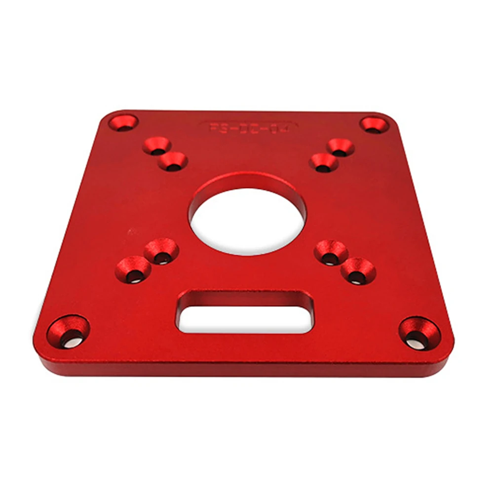 

Durable Engraving Woodworking Benches Practical Aluminium Router Table Insert Plate Parts Tool Red Trimmer Models Accessories