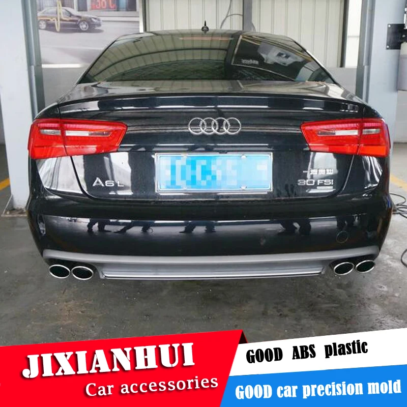 Задний спойлер для Audi A6 S6 2012 2015 задний RS6 ABS диффузор переднего бампера|Обвесы| |