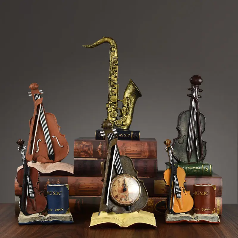 

Retro Nostalgic Musical Instrument Decoration Creative Home Porch Living Room Desk Coffee Shop Restaurant Cabinet Decorations