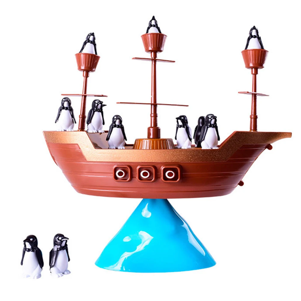 

Balance Penguin Pirate Ship Toy Battle Puzzle Enlightenment Education Parent-Child Interaction Children Boys Girls Board Games
