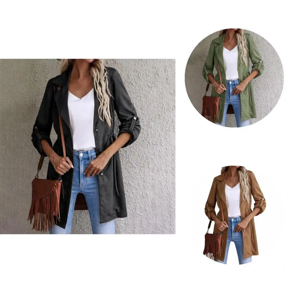 

Casual Women Outerwear Comfortable Breathable Women Jacket V Neck Women Button Jacket