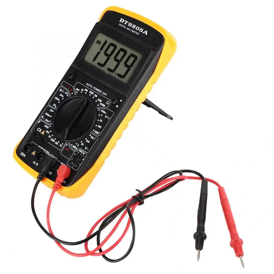 

Digital Multimeter LCD AC/DC Ammeter Resistance Capacitance Tester W/ Test Probe