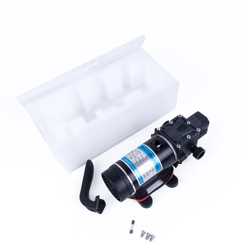 

12V 24V 120W 130PSI 10L / Min Water High Pressure Diaphragm Self-priming Pump Sprayer Car Wash