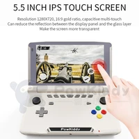 new powkiddy x18s handheld game console android 11 t618 chip 5 5 inch touch ips screen flip mobile game players ram 4gb rom 64gb