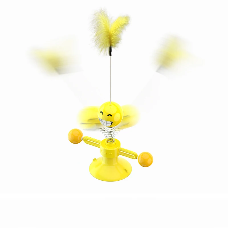 Забавная игрушка для кошек ветряная мельница вертушка игрушки домашних животных