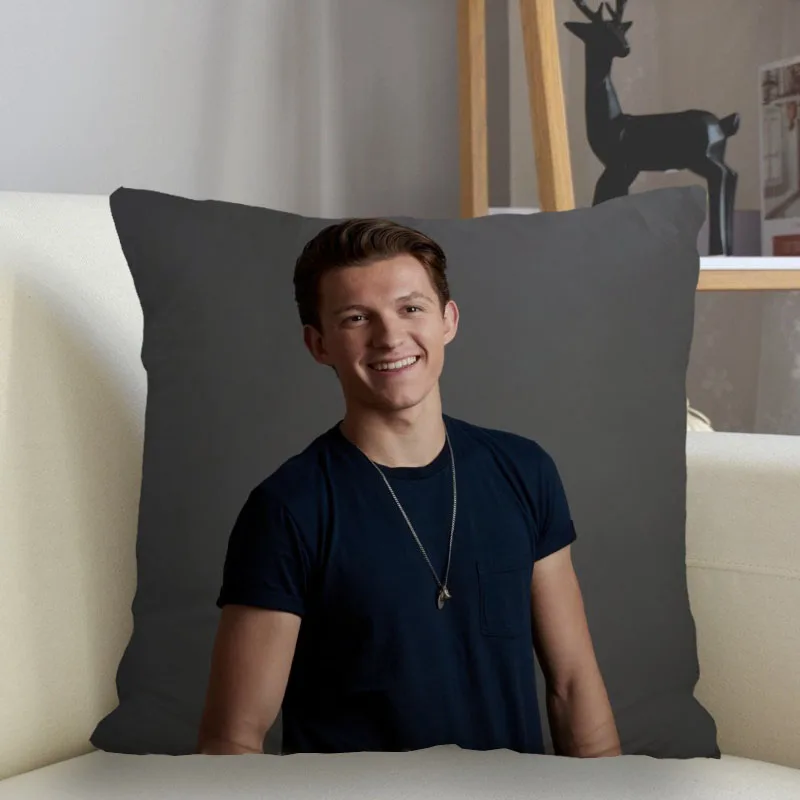 

Musife Tom Holland Pillowcase Custom Square Pillow Cover Case Zipper Pillowcase 45*45cm Drop Shipping