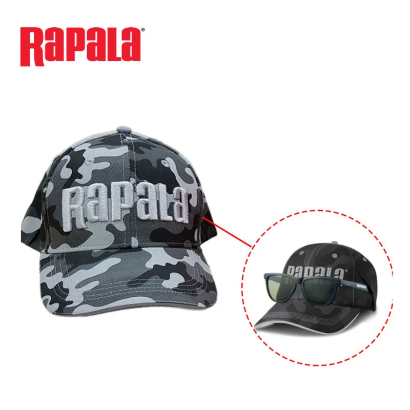 Рыболовная шляпа RAPALA рыболовная Кепка дышащая/светодиодная шляпа/Уличный спорт
